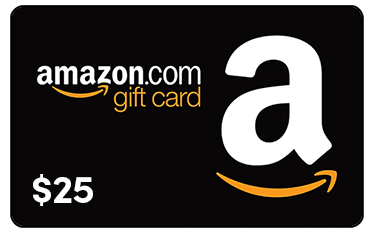 Amazon gift card for twenty-five dollars